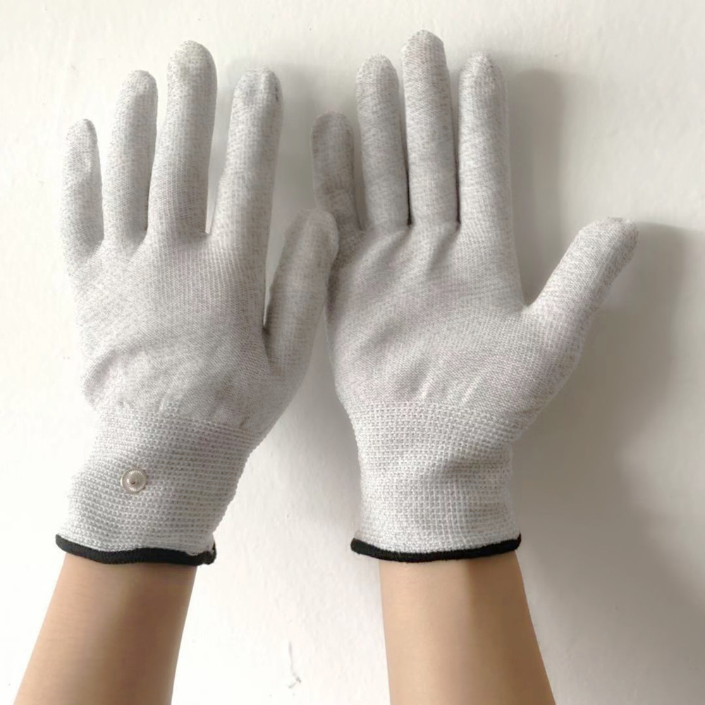 银纤维电子脉冲手套理疗保健手套银纤维导电手套dds美容按摩电疗