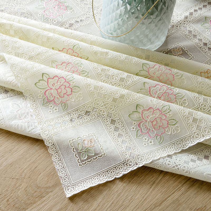 Factory Direct table cloth waterproof disposable coffee table mat pastoral tablecloth pvc plastic tablecloth oil-proof anti-scald cover cloth