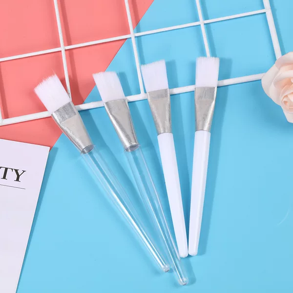 Factory direct sales, high-grade transparent crystal rod, White Rod color hair mask brush makeup brush beauty tools