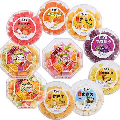 Internet celebrity Boss Dong's mango-flavored soft candy and small snacks, featuring the popular mango varieties 