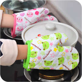 微波炉烤箱用 厨房烘焙用的加厚耐高温防热防烫隔热手套批发