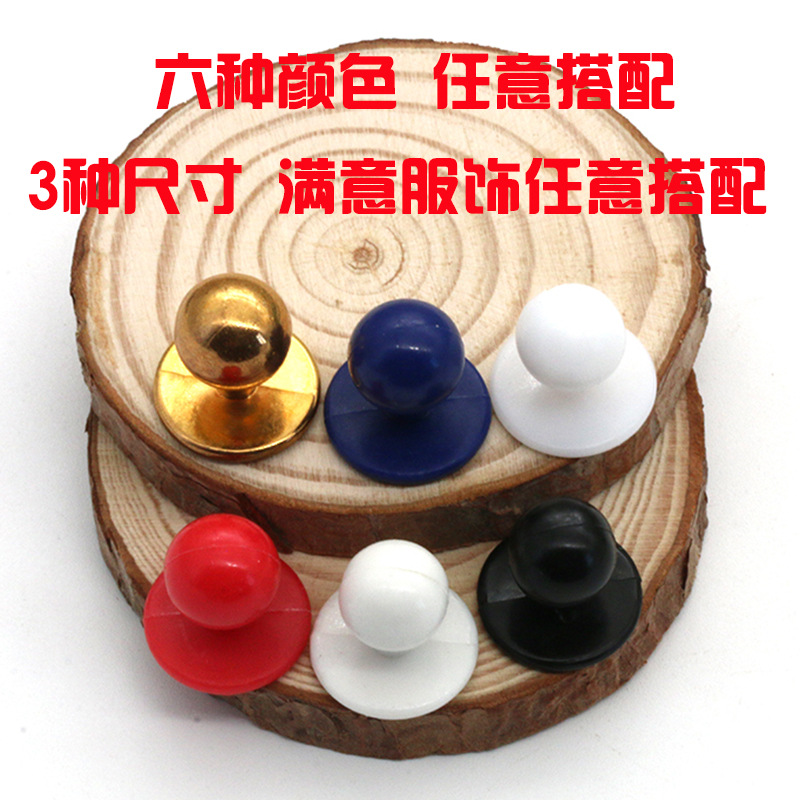 Chef ropa botón restaurante Hotel plástico chef botón blanco y negro mono de ajedrez botón redondo hebilla esférica