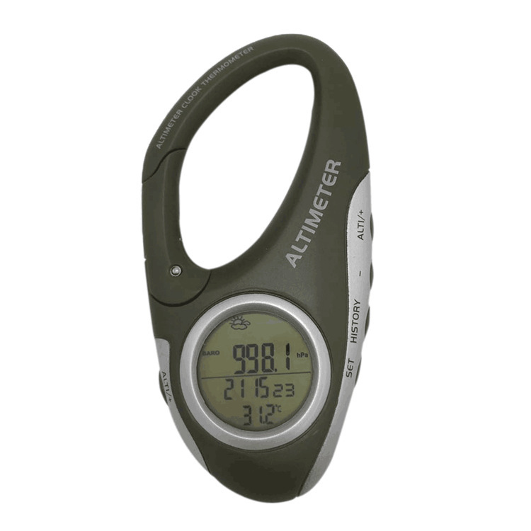 Carabiner Handheld Electronic Altimeter Barometer Altitude Gauge Thermometer Outdoor Fishing Barometer Carabiner Handheld Electronic Altimeter Barometer Altitude Gauge Thermometer Outdoor Fishing Barometer