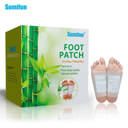 AliExpress wish Joom sumifun foot patch with tape 50 pieces in a box K02401