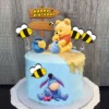 Cake decoration account Dinosaur hb plug -in bee Pikachu children's cake party dessert dessert decoration