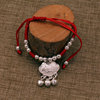 Woven red rope bracelet handmade, rosary with round beads, necklace, jewelry, pearl silver, Birthday gift, wholesale