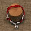 Woven red rope bracelet handmade, rosary with round beads, necklace, jewelry, pearl silver, Birthday gift, wholesale