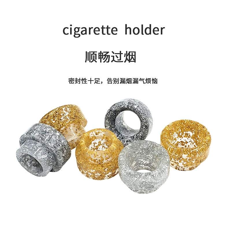 810 долларов США капельный наконечник большого диаметра держатель для сигарет из смолы с блестками AV боевой распылитель Mad Dog Смола против ожогов капельный наконечник