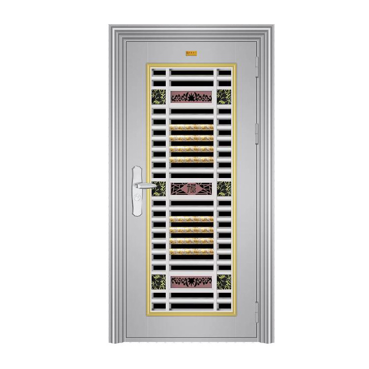 Foshan 304 Stainless Steel Door, Entrance Door, Copper-Plated Door, Rental House, Self-Built House, Swing Double Door