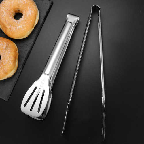 Thickened 304 stainless steel food clip kitchen clip barbecue steak clip steamed buns bread cake clip food barbecue