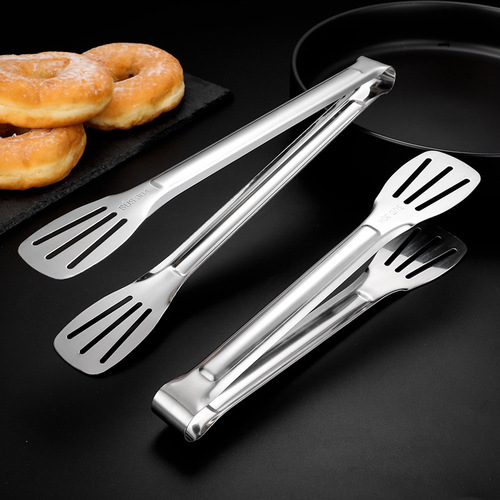 Thickened 304 stainless steel food clip kitchen clip barbecue steak clip steamed buns bread cake clip food barbecue