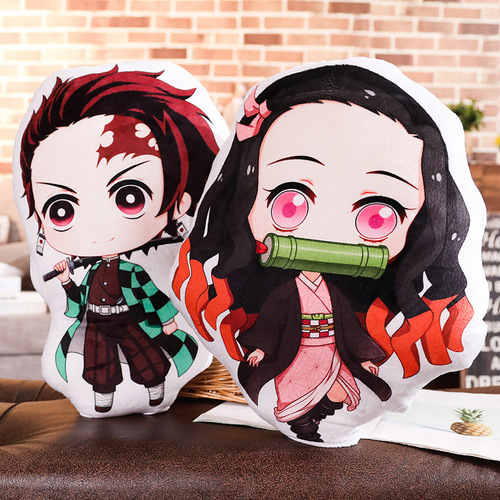 Demon Slayer peripherals Kamado Nezuko animation pendant Zenitsu Zenitsu two-dimensional pillow peripheral cushion wholesale blade