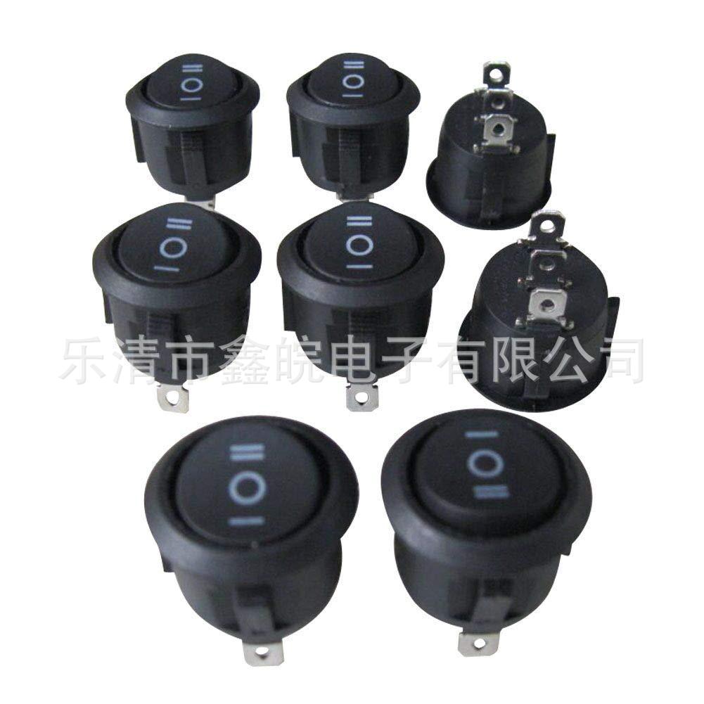 供应圆形三脚三档开关 船型开关KCD-105