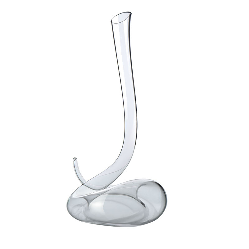 Fábrica al por mayor Lu Jing cristal decantador en forma de serpiente hogar europeo separador de vino en forma de 6 vertedor de vino de uva
