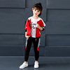 Spring set, uniform for elementary school students, sports hoody, western style, suitable for teen