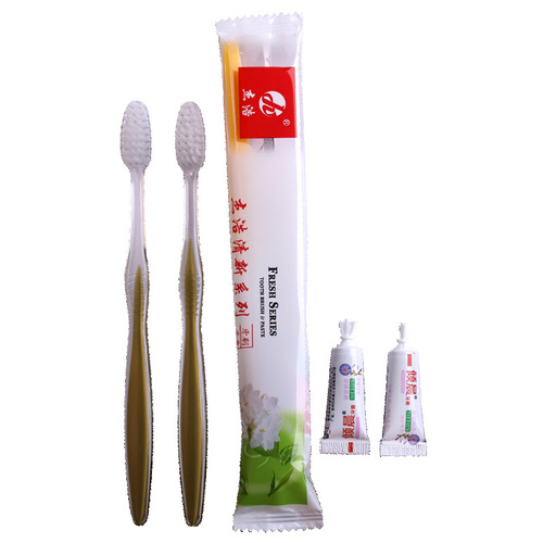 Hotel disposable toothbrush and toothbrush, hotel room toiletries set, adult soft bristle toothbrush and toothpaste wholesale
