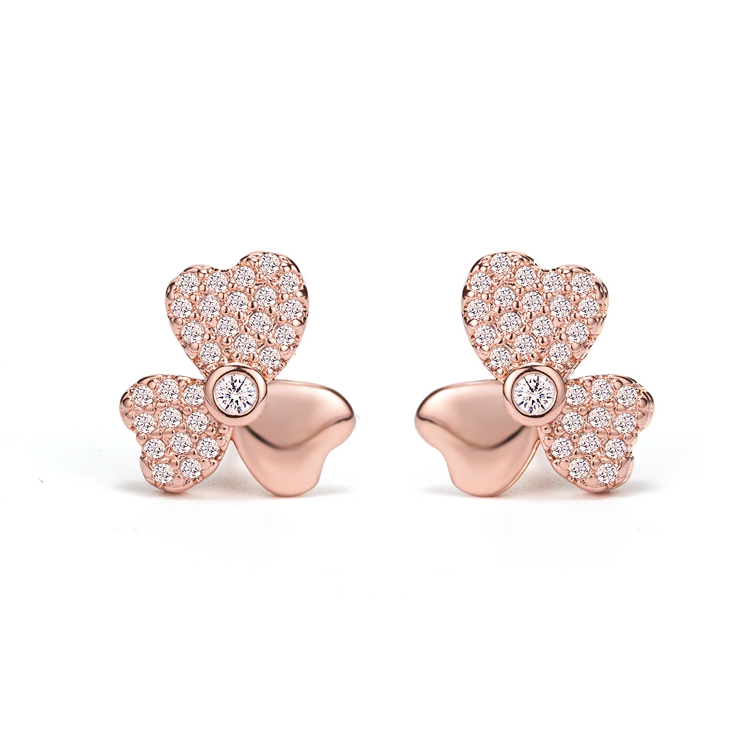 Golden fashionable earrings