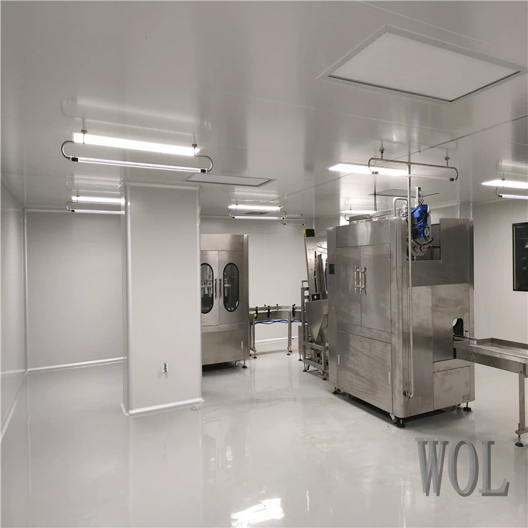 WOL занимается разработкой общей планировки, дизайном, декорацией и проектом очистки центральной кухни пищевого производства GMP.