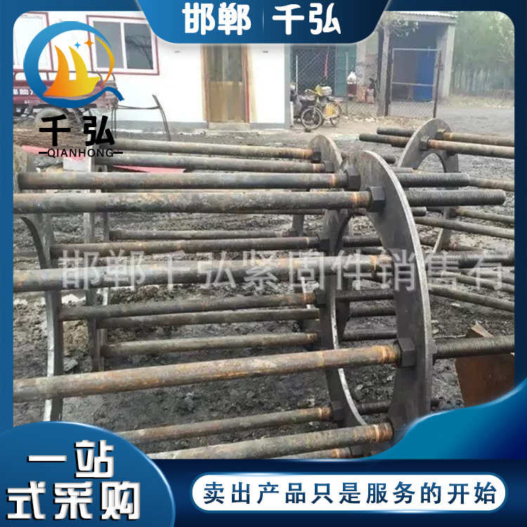 路灯预埋件监控立杆底座庭院灯钢板基础地笼地脚螺栓可折叠定