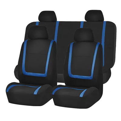 Foreign Trade Patchwork Car Seat Universal seat cover - 9-piece-blue-general
