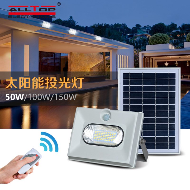 New rural rainproof human body induction floodlight outdoor courtyard villa lamp household patch street lamp industrial lighting