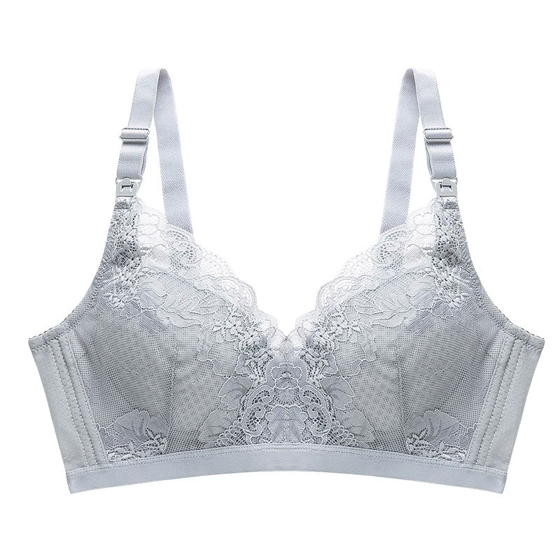 Summer lace wireless bra for breastfeeding, postpartum underwear