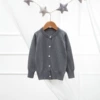 18088 shell buckle cardigan gray