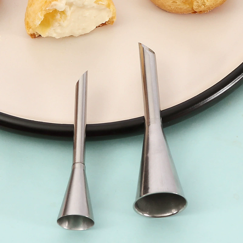 Большой маленький размер из нержавеющей стали слоеного крема трубопроводная насадка сжимающая насадка Хоккайдо шифоновая насадка длинная насадка