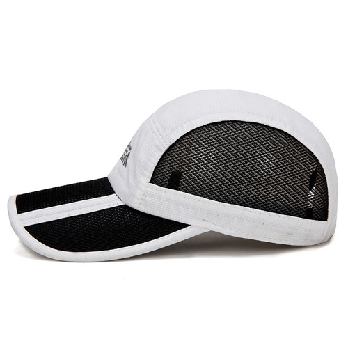 Cross-border new product net foldable baseball cap for men and women, spring and summer outdoor sunshade sun hat with logo printed