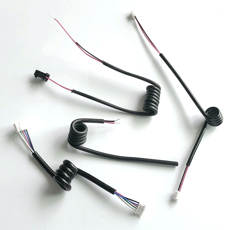 PH2.0端子弹簧线 SM 2.54端子弹簧线 两芯带端子弹弓线 PU弹力线