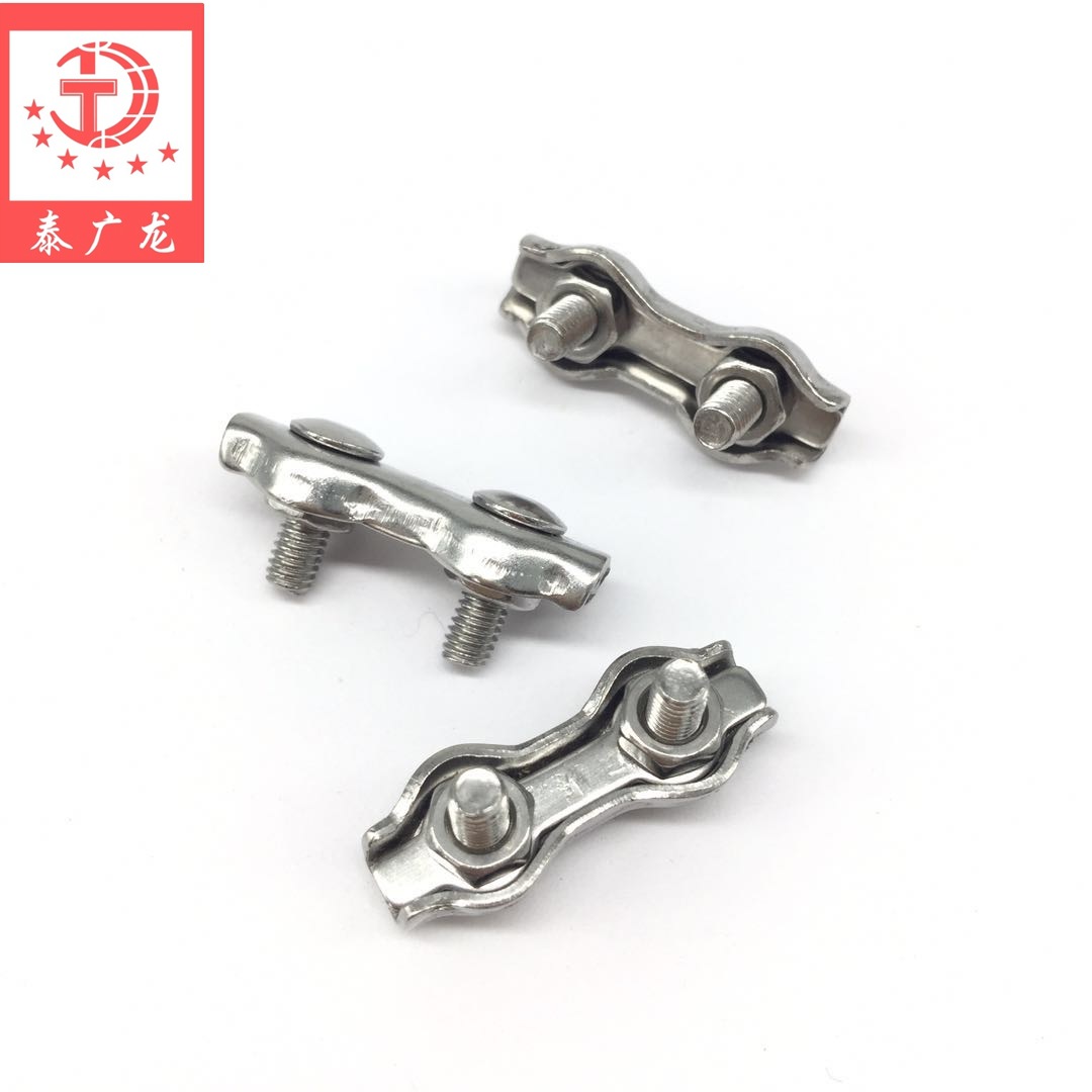 泰广龙 钢丝绳夹头 刹车线夹头 钢丝绳紧固双夹 正品保证