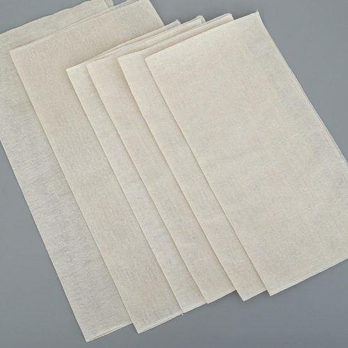 Steamer cloth pure cotton gauze filter cloth plain weave no sizing edge-locking steamer tray cloth square non-stick household steamer steamed bun