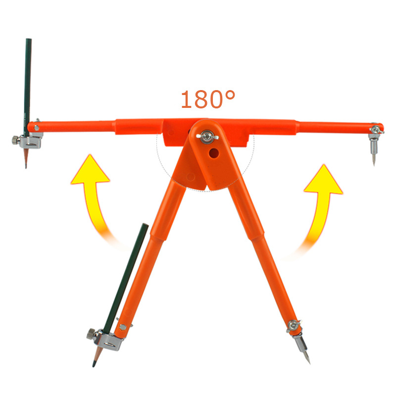 Woodworking round rules professional drawing rounder industrial large metal lines drawing drawing drawing tool 4