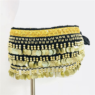 Jinhang craft belly dance waist chain New Indian dance clothing suit beginner belt weighted waist towel