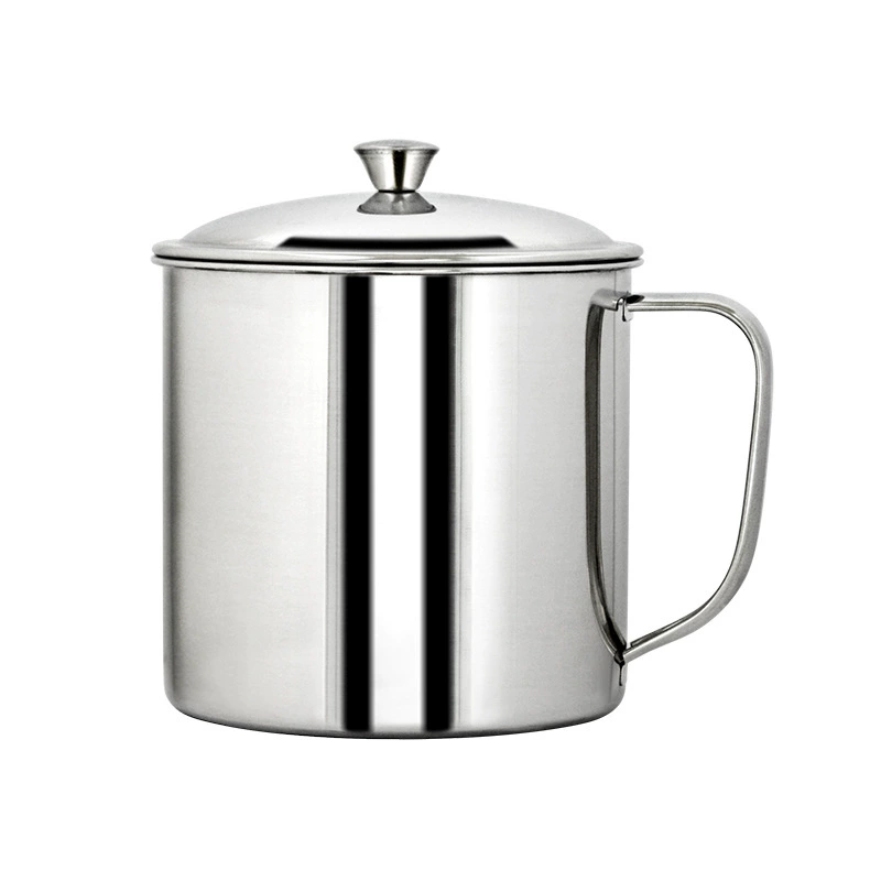 304 Material Stainless Steel Cup Thickening Cover Cup Kindergarten Student Special Water Cup Multi -Specification Prevent Water Cup