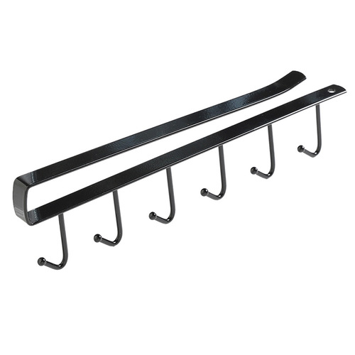 2563 Kitchen Iron Traceless Nail-free Hook Cabinet Storage Hanger Multifunctional Wardrobe Row Hook Organizing Rack