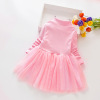 Children's dress, cheongsam for princess, skirt, suitable for teen, Chinese style, autumn, long sleeve