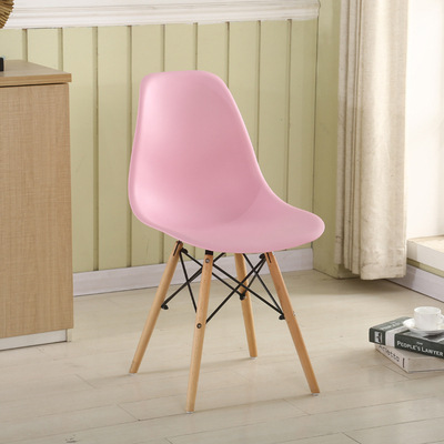 Silla Eames, silla minimalista moderna, taburete, silla de escritorio, silla de comedor nórdica para el hogar, silla con respaldo para oficina, disponible en varios colores
