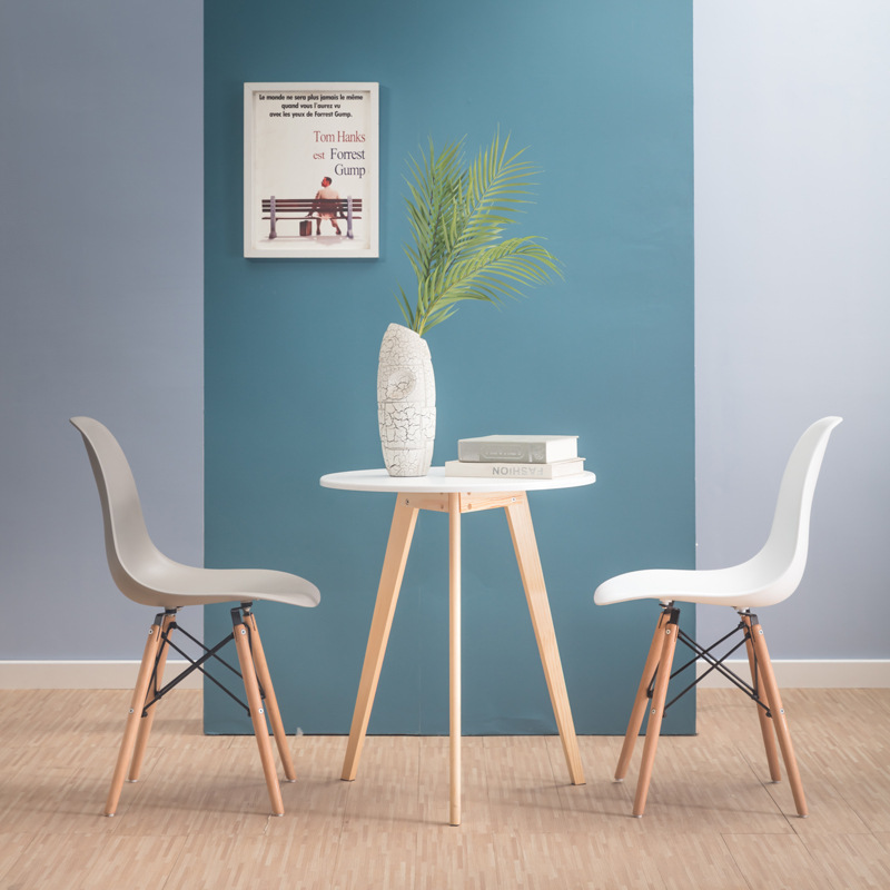 Silla Eames, silla minimalista moderna, taburete, silla de escritorio, silla de comedor nórdica para el hogar, silla con respaldo para oficina, disponible en varios colores