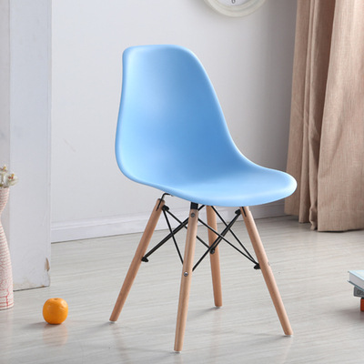 Silla Eames, silla minimalista moderna, taburete, silla de escritorio, silla de comedor nórdica para el hogar, silla con respaldo para oficina, disponible en varios colores