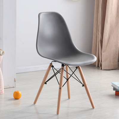 Silla Eames, silla minimalista moderna, taburete, silla de escritorio, silla de comedor nórdica para el hogar, silla con respaldo para oficina, disponible en varios colores