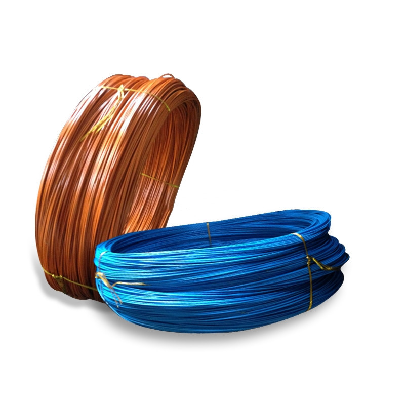 厂家直销收圈（圈径60cm）包塑高碳钢丝多规格包塑弹簧钢丝