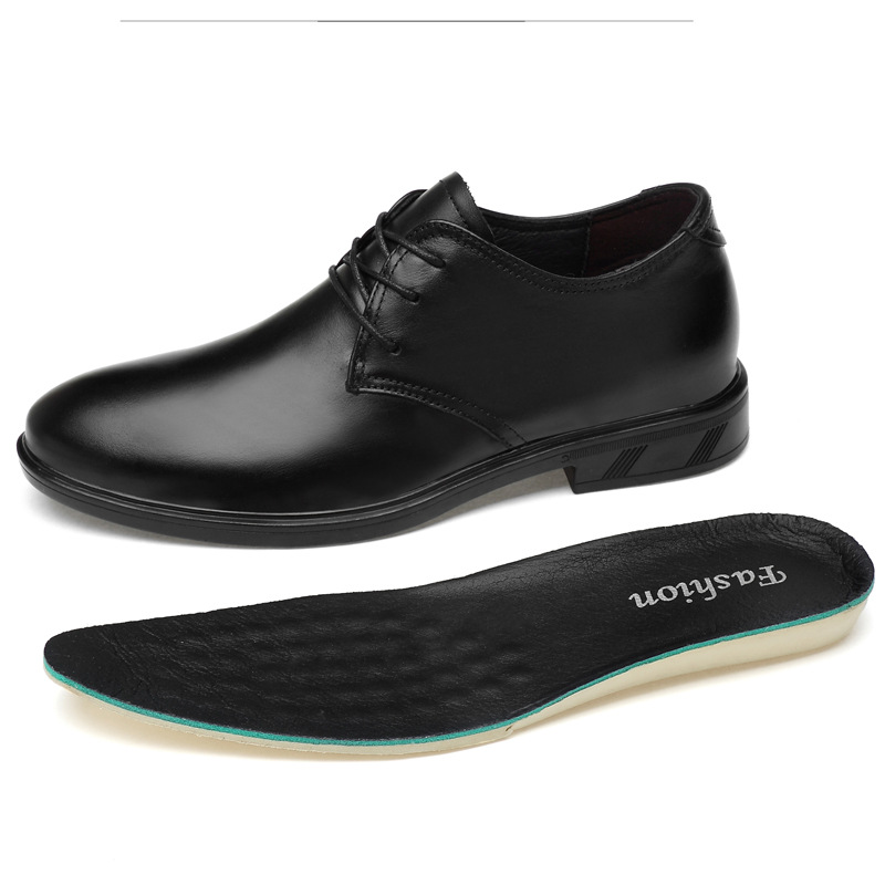 Scarpe uomo pelle stringate casual eleganti rialzate comode_voghion.com