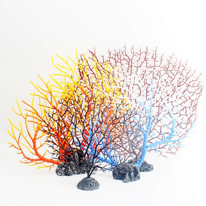 Simulation coral tree fake coral aquatic plants soft ornaments decorative fish tank aquatic plants landscaping sea Iron Tree low price wholesale