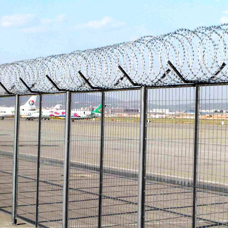 Y型柱机场护栏网厂房小区圈地浸塑铁丝护栏网