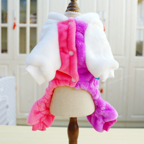 PETCIRCLE Dog Clothes Teddy Dog Autumn Clothes Cat Clothes Pet Clothes Rainbow Unicorn Transformation Clothes