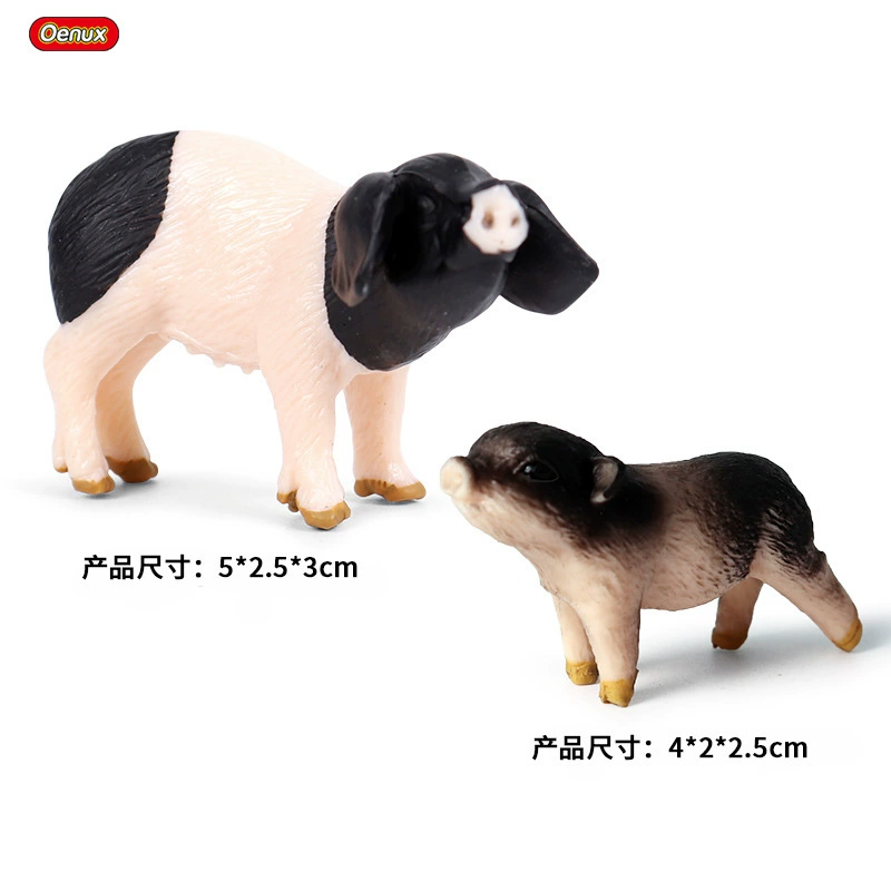 Animal model, solid toy, set, lion, tiger, elephant, panda, giraffe, hippo