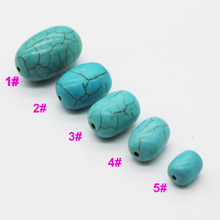 绿松石桶珠隔珠半成品串珠手链项链配珠DIY饰品配件批发