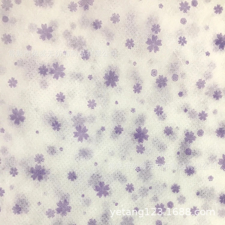厂家直销无纺布印花加工口罩布四色六色印花不织布批发质优价低