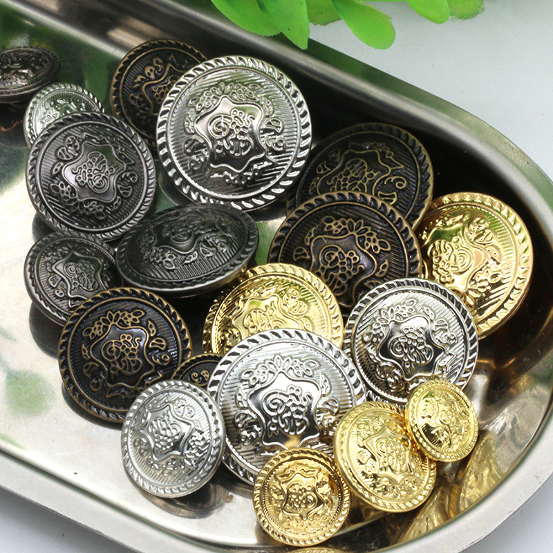 Button Button bronze gold silver metal copper buckle coat sweater buckle windbreaker coat buckle